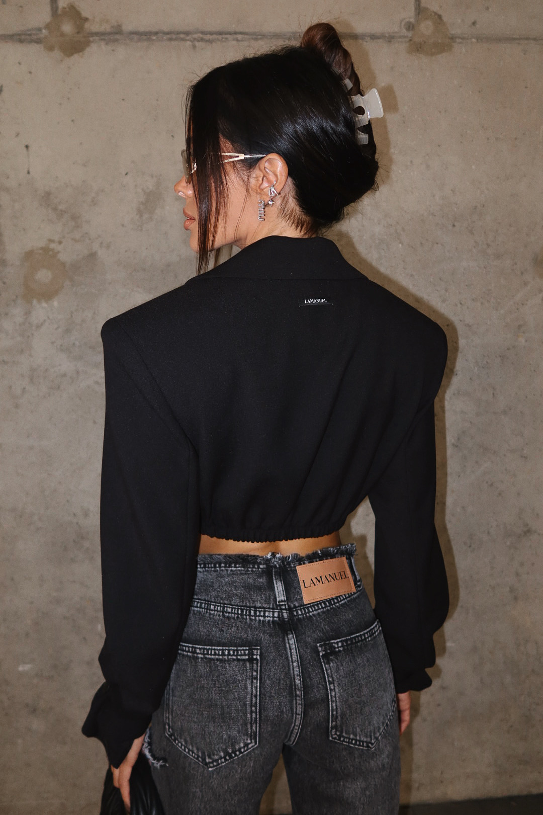 Marynarka PREMIERE czarna LAMANUEL - obrazek 6