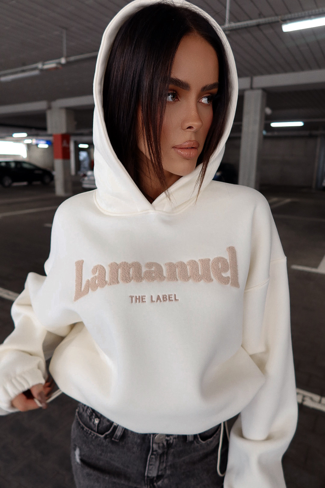 Bluza FLUFFY ecru LAMANUEL - obrazek 9