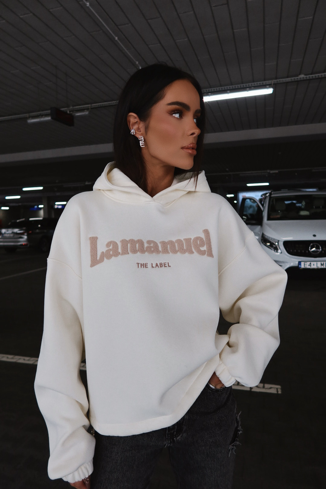 Bluza FLUFFY ecru LAMANUEL - obrazek 5