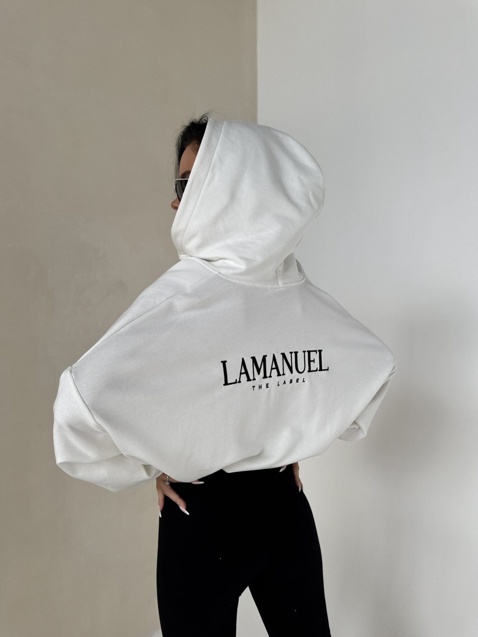 Bluza BASIC ecru LAMANUEL - obrazek 2