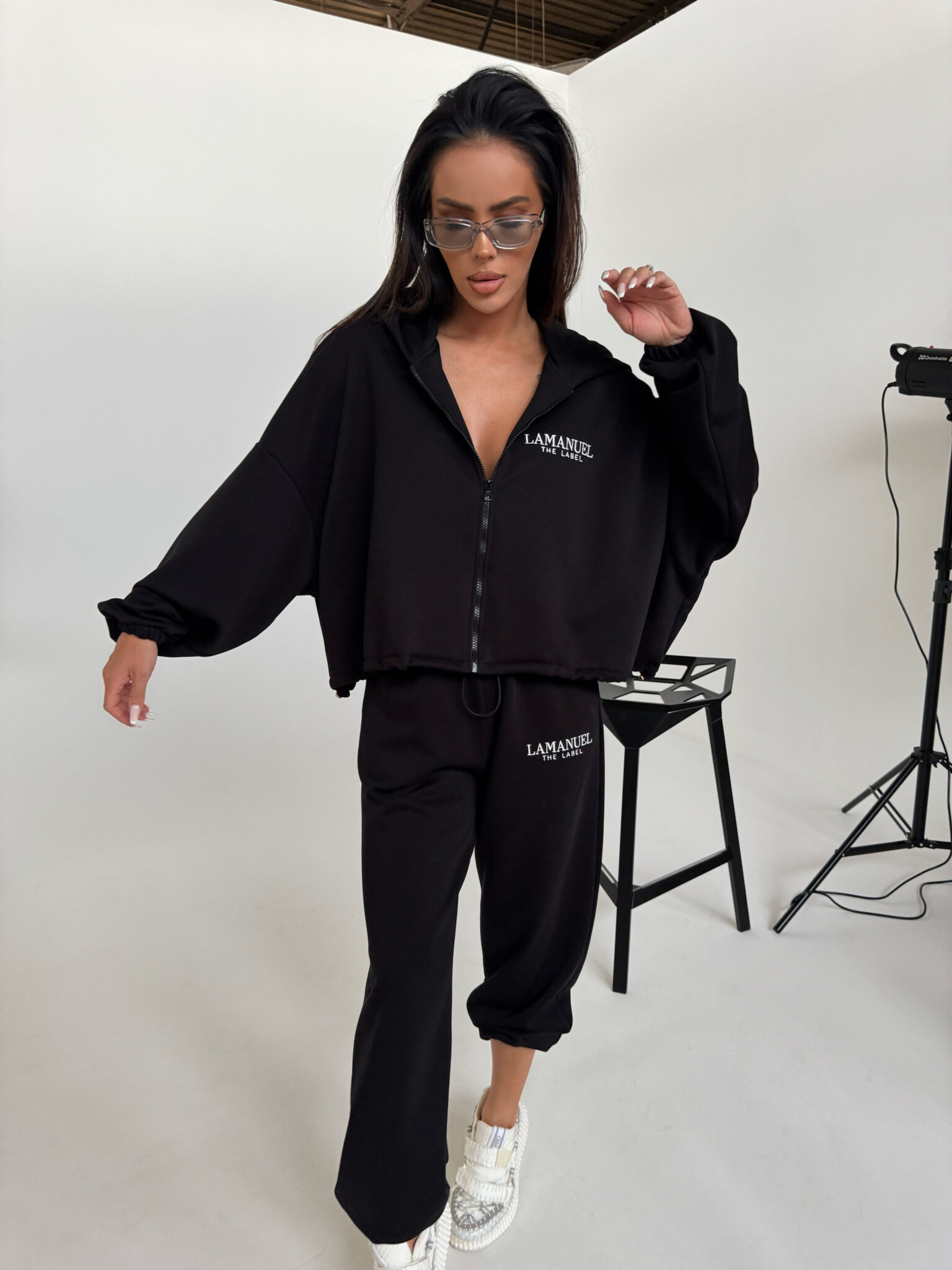 Spodnie BASIC czarne LAMANUEL - obrazek 5