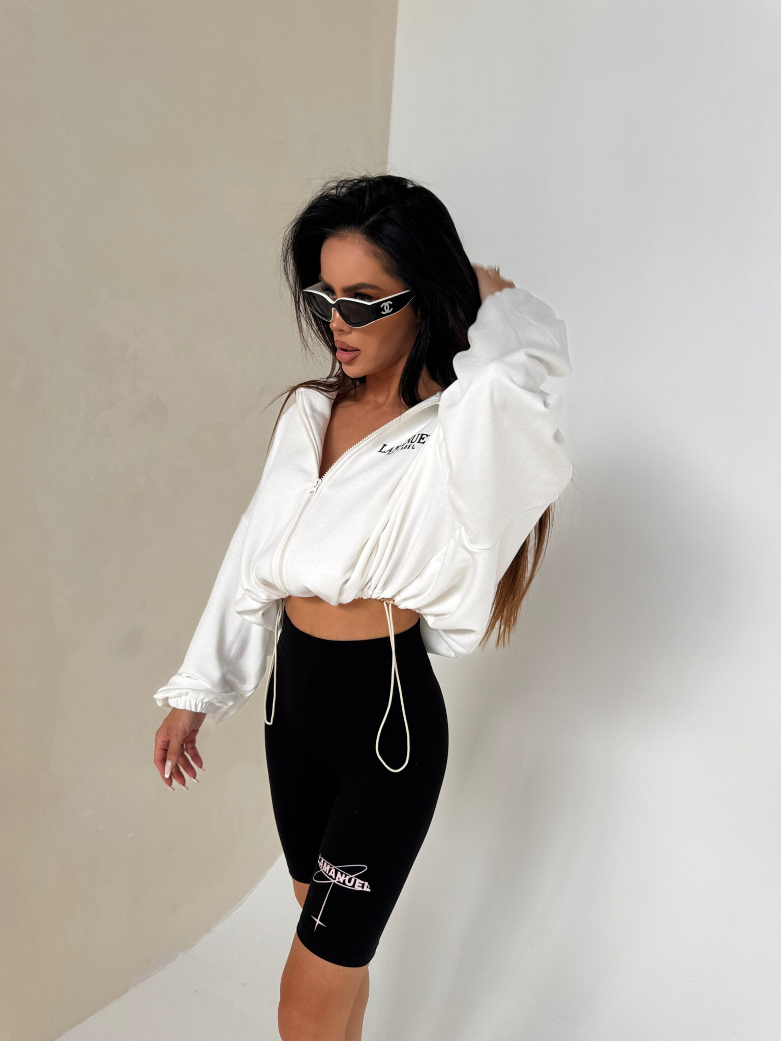 Bluza BASIC ecru LAMANUEL - obrazek 8