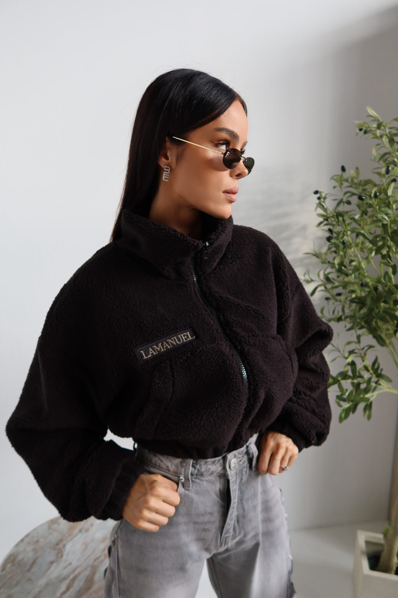 Kurtka FURRY czarna LAMANUEL - obrazek 6