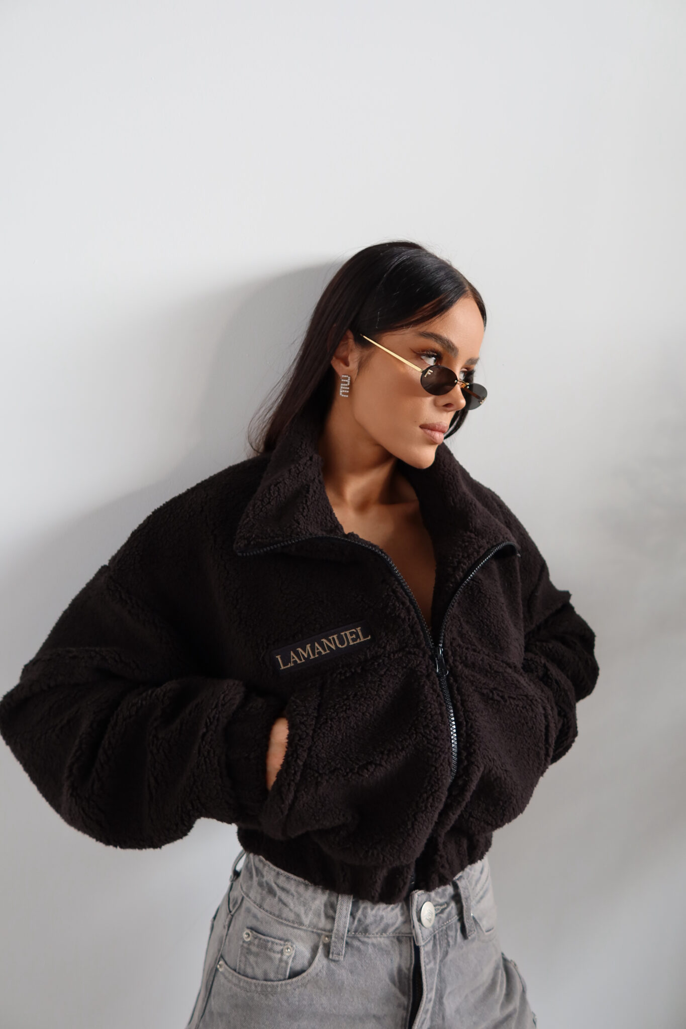 Kurtka FURRY czarna LAMANUEL - obrazek 4