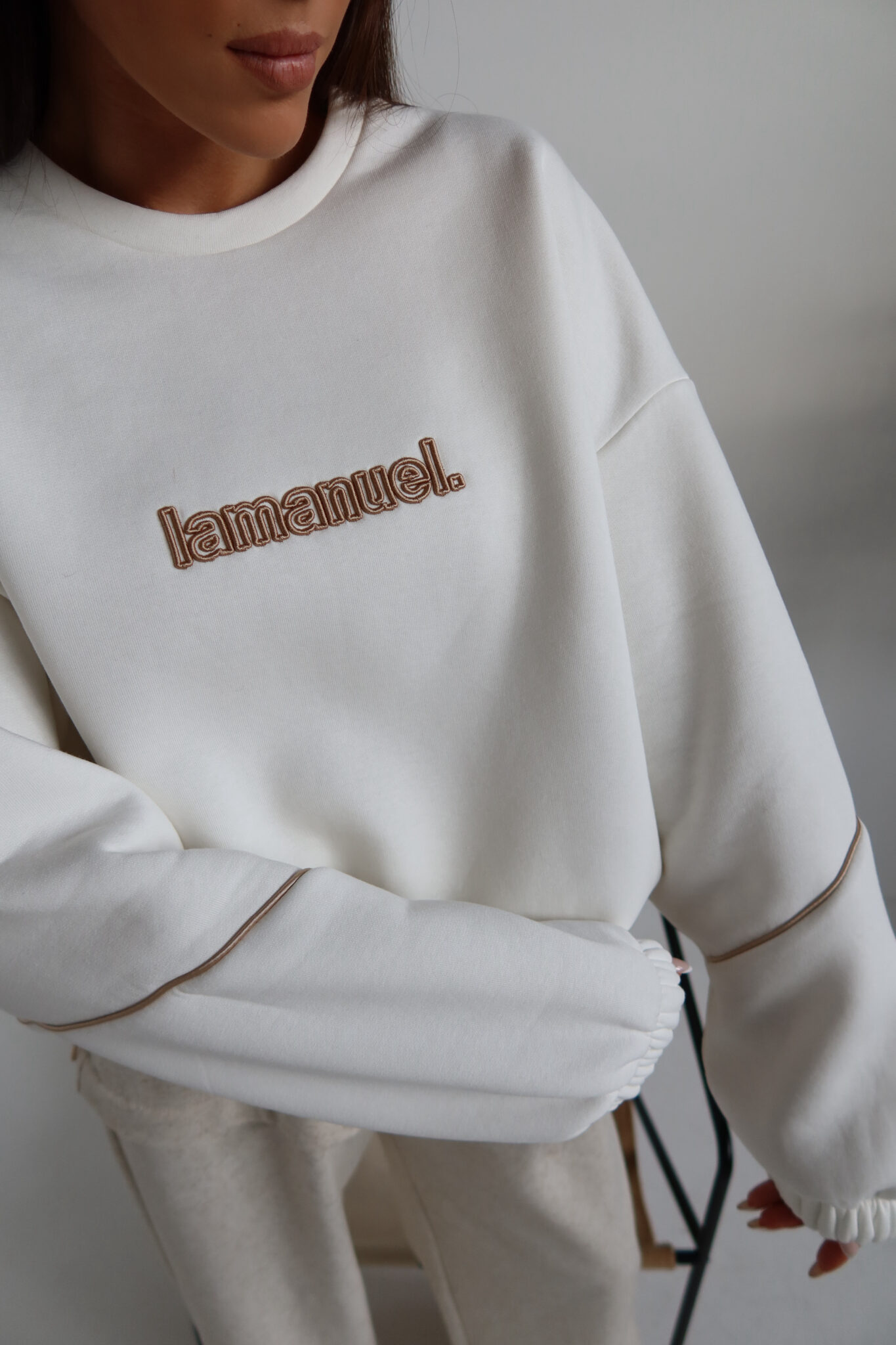 Bluza NUDE ecru LAMANUEL - obrazek 9