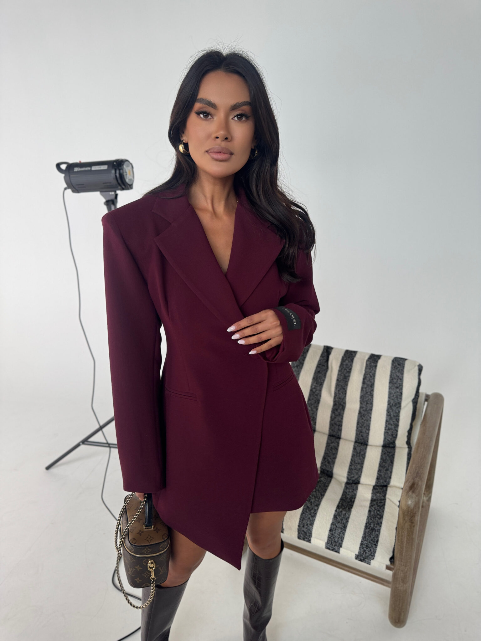 Marynarka NOVA bordo LAMANUEL - obrazek 4