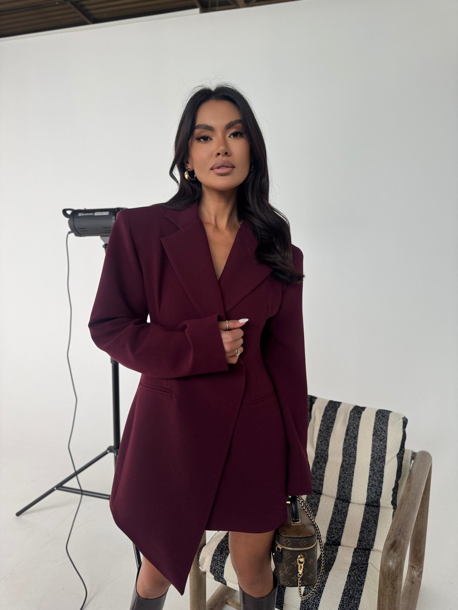 Marynarka NOVA bordo LAMANUEL - obrazek 7