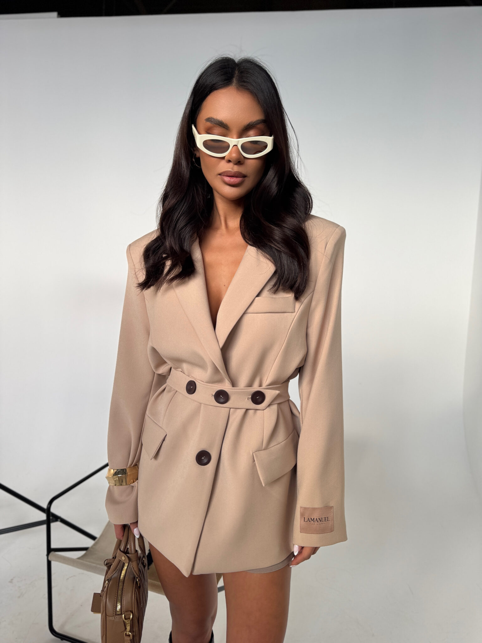 Marynarka DESIRE beż LAMANUEL - obrazek 6