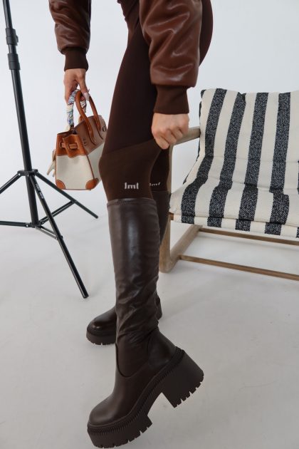 Skarpety GEAR czekolada