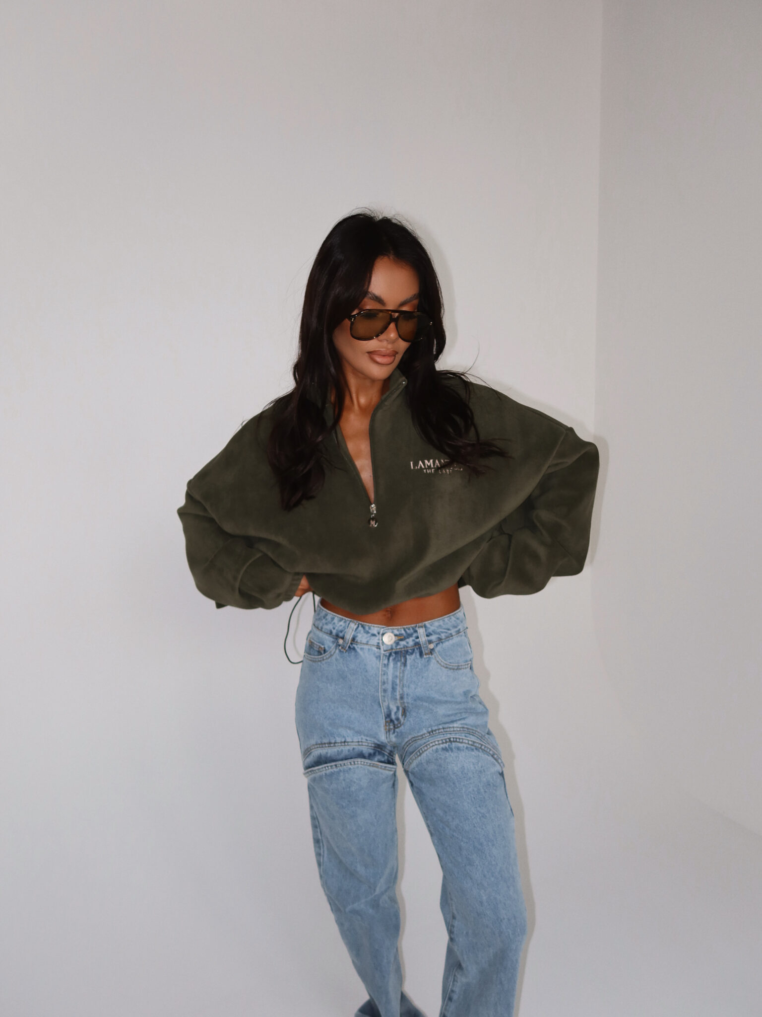 Bluza WARM UP khaki LAMANUEL - obrazek 6