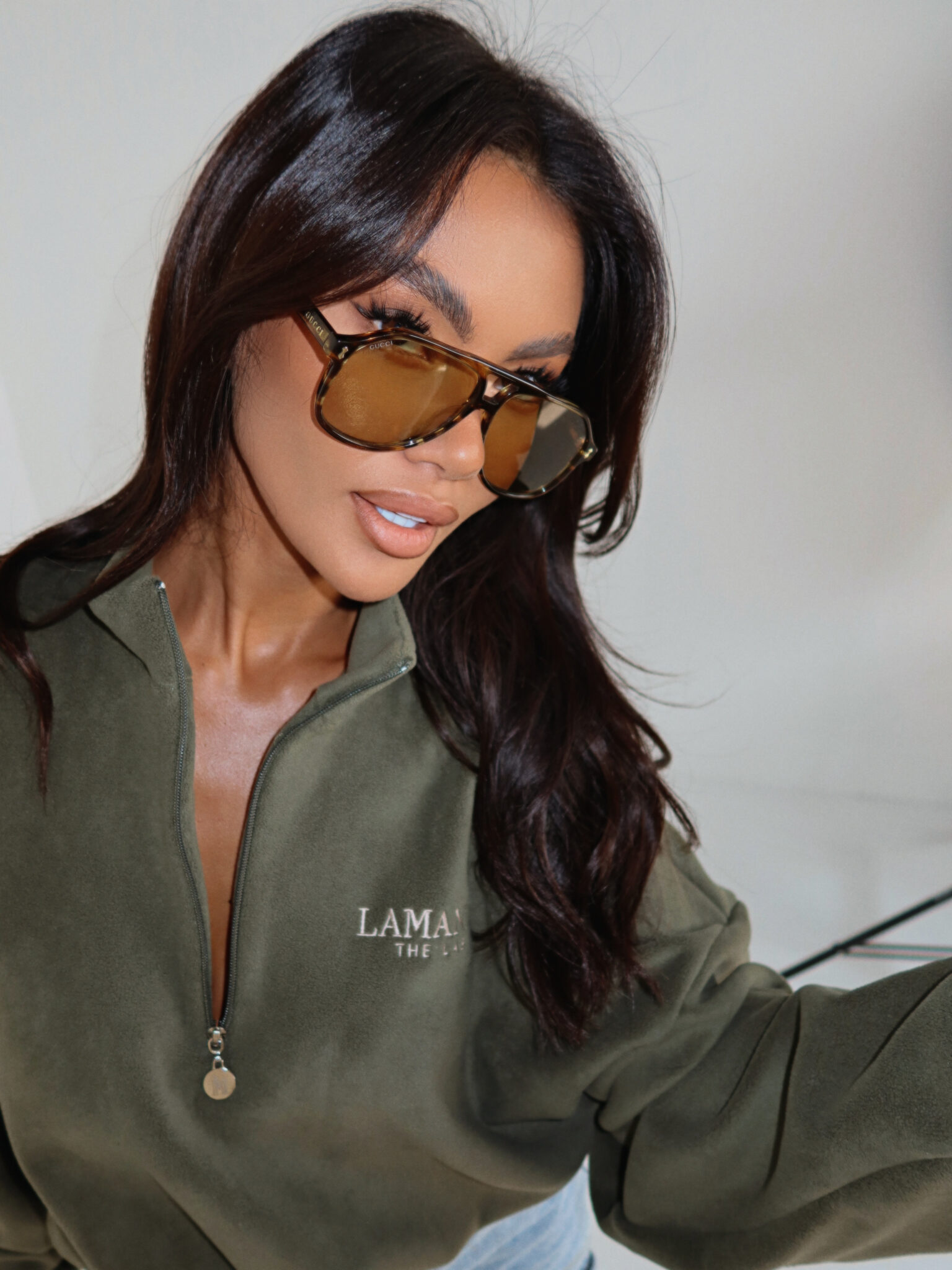 Bluza WARM UP khaki LAMANUEL - obrazek 3