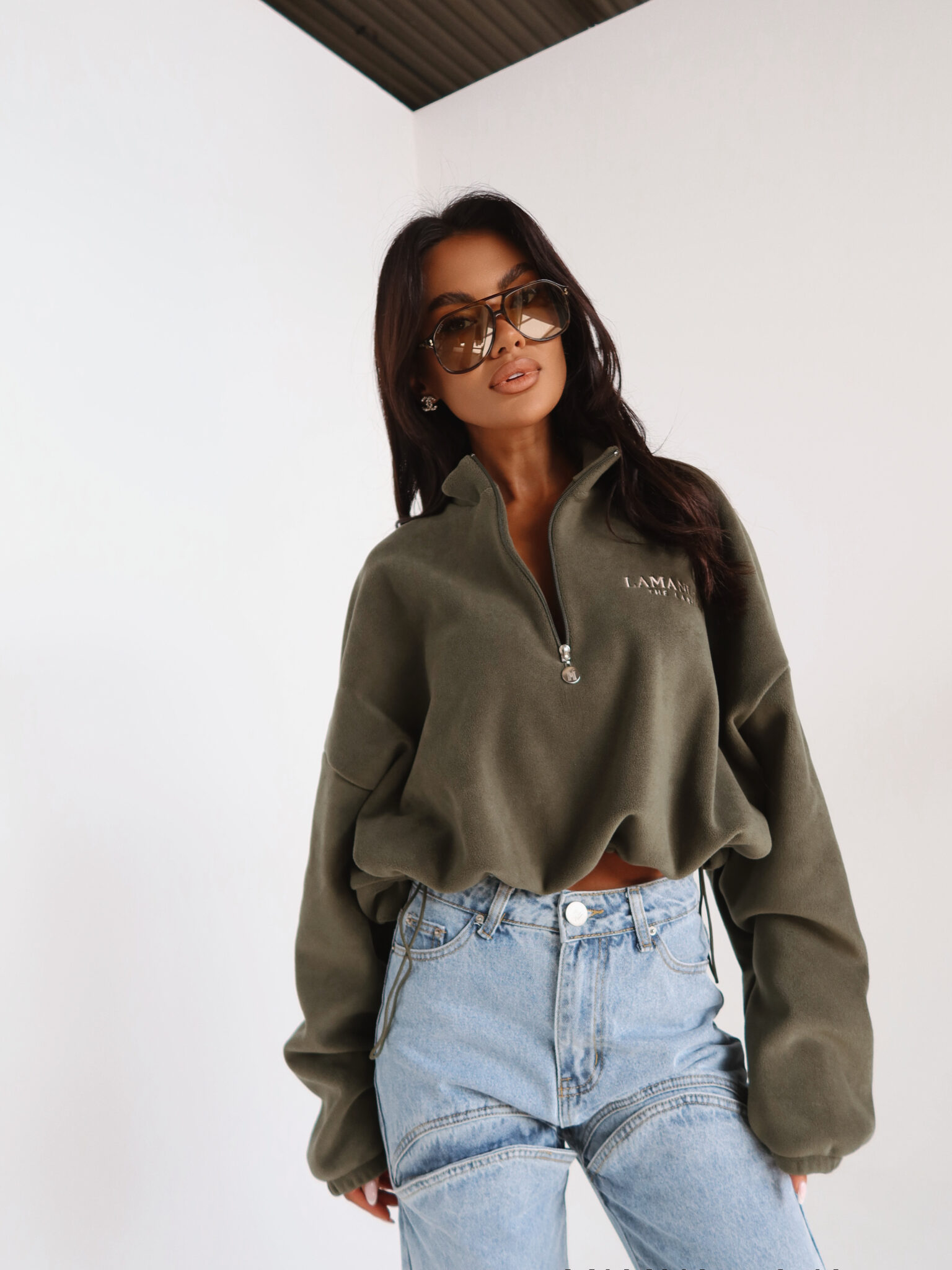 Bluza WARM UP khaki LAMANUEL - obrazek 7