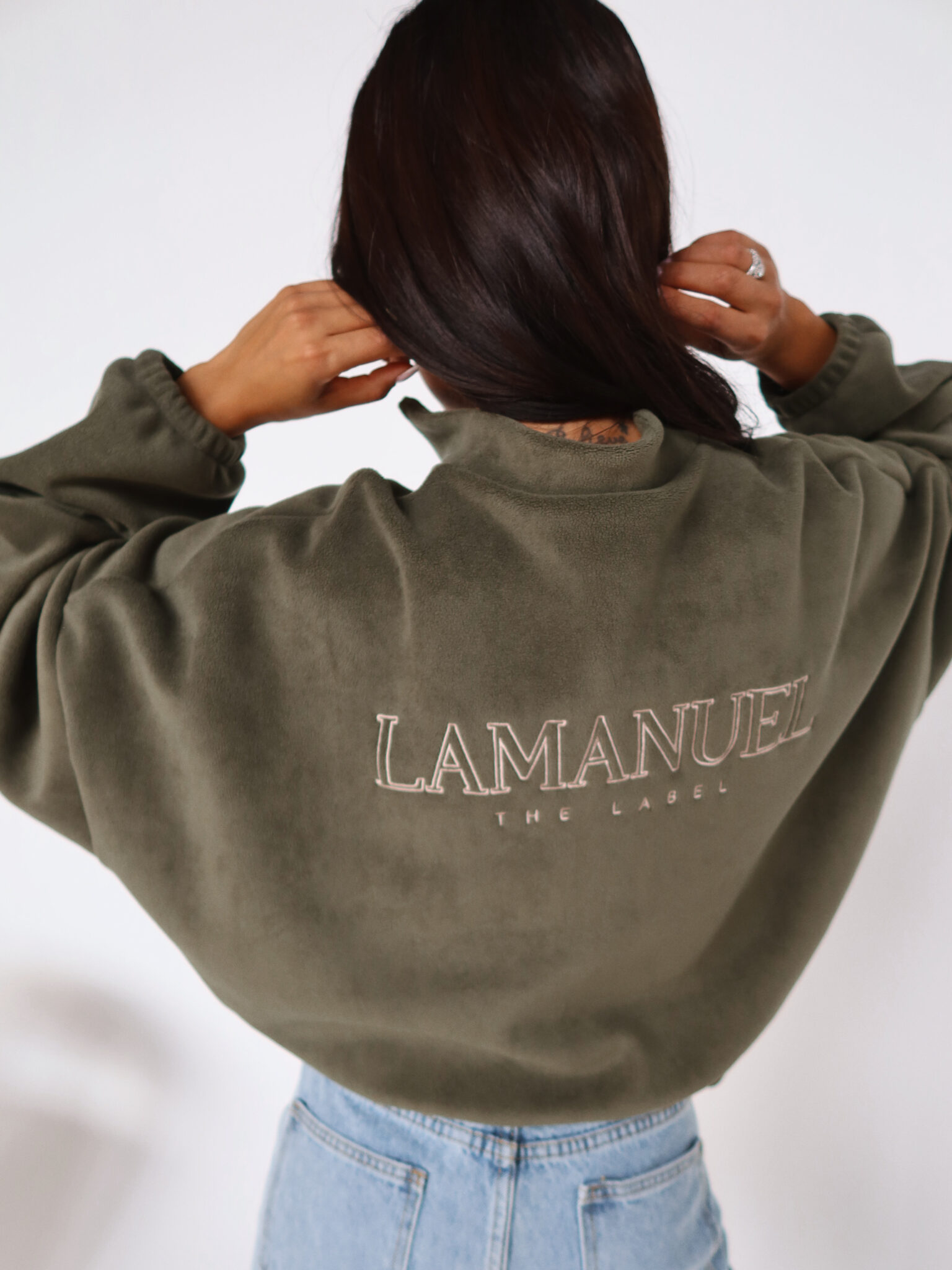 Bluza WARM UP khaki LAMANUEL - obrazek 2