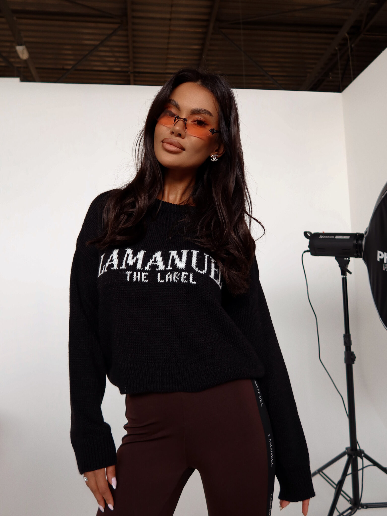 Sweter CRASH czarny LAMANUEL - obrazek 6