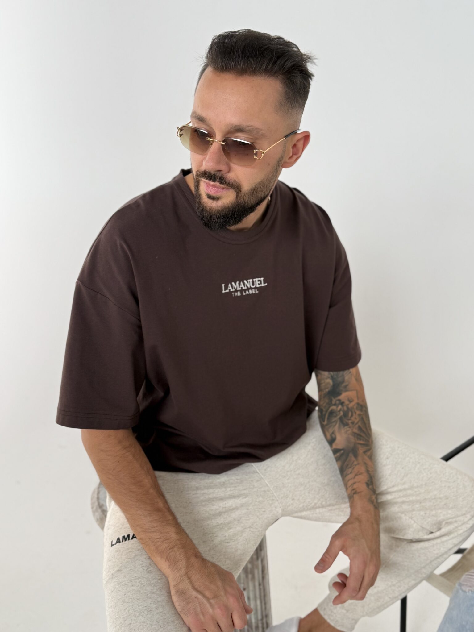 Tshirt CORE czekolada LAMANUEL - obrazek 5